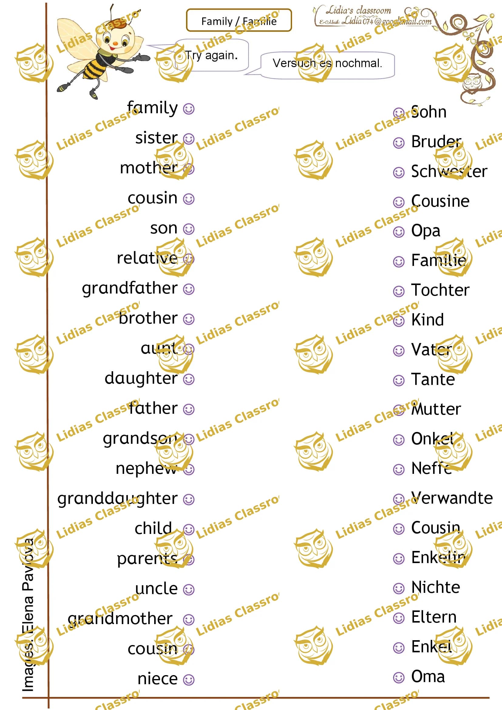 Familie / Vokabeln