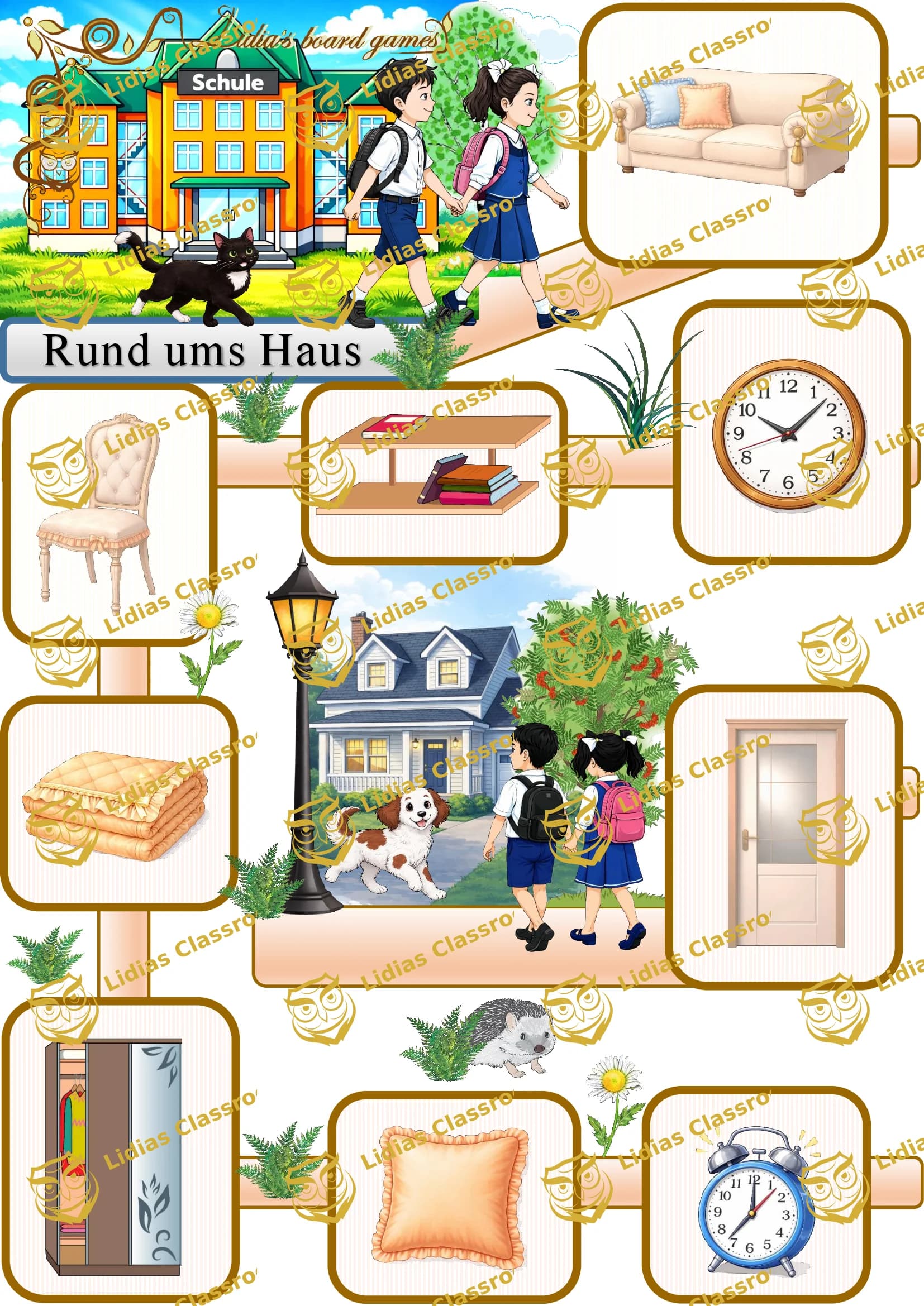 Rund ums Haus / Brettspiel / Deutsch